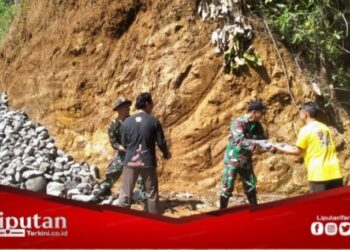 Melalui Program TMMD Kodim 0707/Wonosobo Bangun Jalan Antar Dusun