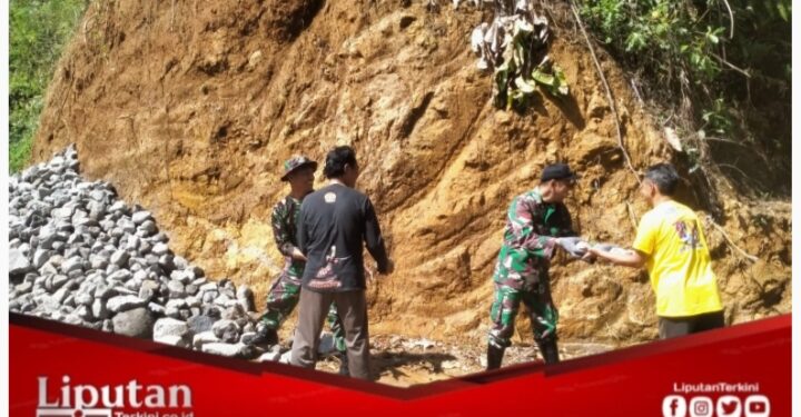 Melalui Program TMMD Kodim 0707/Wonosobo Bangun Jalan Antar Dusun