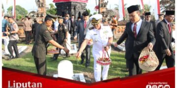 Danrem 163/WSA Hadiri Ziarah di TMP Pancaka Tirta Tabanan, Peringati  Hari Jadi Provinsi Bali ke-66