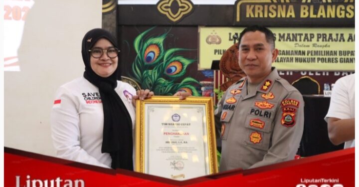 Terima Penghargaan dari Kornas TRC PPA, Ini Tanggapan Kapolres Gianyar