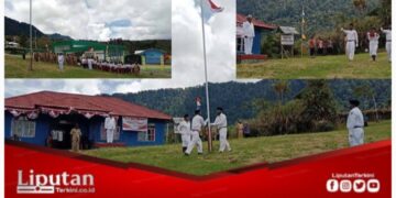 Upacara HUT Kemerdekaan RI ke-79 di Distrik Bpiri Berlangsung Aman dan Hikmat