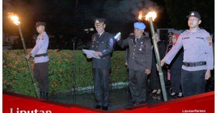 Plt. Bupati Labuhanbatu Ikuti Apel Kehormatan dan Renungan Suci HUT ke-79 RI