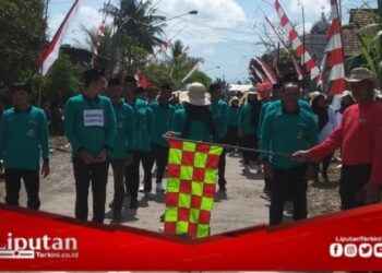 Peringati HUT RI Ke-79, Pemdes Cantuk Gelar Lomba Gerak Jalan Tingkat SD, MI dan Umum