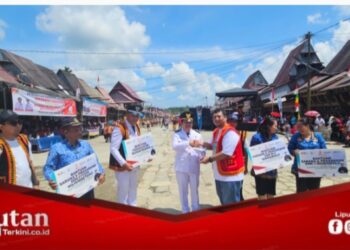 Garuda Indonesia Dorong Kebangkitan Wisata Budaya Desa Hilisimaetano Melalui Program Relawan Bakti BUMN