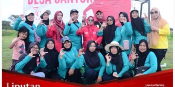 Peringati HUT Kemerdekaan RI Ke-79 Pemerintah Desa Cantuk Menggelar Acara Jalan Sehat