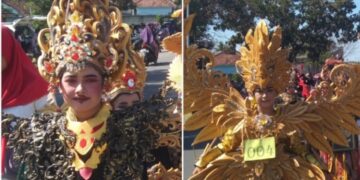 Turut Meriahkan HUT RI Ke-79, SDN 5 Wonosobo Tampil Memukau di Acara Kirab Budaya Desa Wonosobo