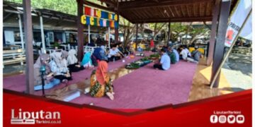 Babinsa Kelurahan Klatak Hadiri Tasyakuran Rebo Wekasan