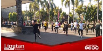 Tingkatkan Sinergitas, Kodim 0808/Blitar dan Kejari Kab. Blitar Gelar Kegiatan Olahraga Bersama