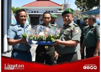 Hut Ke-79 TNI AL, Kodim 0825/Banyuwangi Berikan Surprise Ke Lanal Banyuwangi
