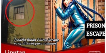 Waduh! Belasan Tahanan Rutan Polres Serang di Kabarkan Kabur Lewat Jendela..?!