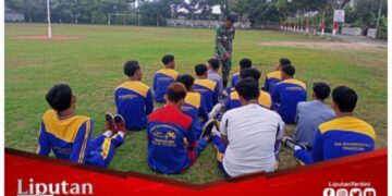 Bati Tuud Koramil Tegaldlimo, Bentuk Generasi Disiplin melalui Latihan PBB Intensif di SMK Muhammadiyah 3 Tegaldlimo