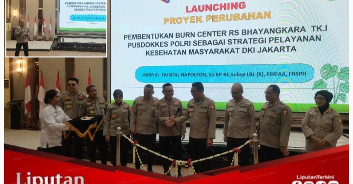 AKBP. dr. Huntal Napoleon, Sp. BP-RE, Subsp LBL (K), FIHFAA, FRSPH Launching Burn Center RS Bhayangkara TK.I Pusdokkes Polri