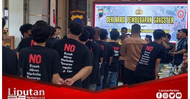 Puluhan Gangster di Semarang Sepakat Bubarkan Diri dan Minta Maaf pada Warga Kota Semarang