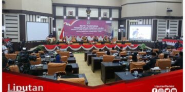 Rapat Paripurna, Sebanyak 45 Anggota DPRD OKI Masa Bakti 2024-2029 Resmi Dilantik