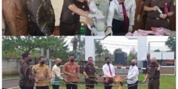 Kajari Ogan Ilir Ingatkan Pengguna Narkoba..! 294 Gram Sabu dan Pil EkStasi Dimusnahkan