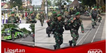 Ratusan Personel Kodim 0707/Wonosobo Diberangkatkan ke Jakarta Dalam HUT TNI ke-79