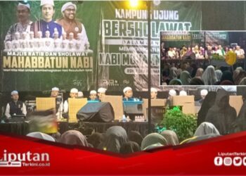 Jama’ah Masjid Al Falah Lingkungan Ujung Peringati Maulid Nabi Muhammad S.A.W dengan Bersholawat