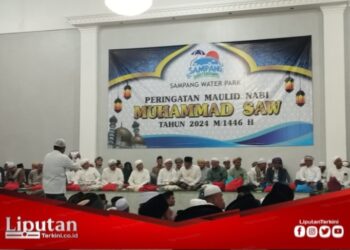 Acara Maulid Nabi S.A.W Sekaligus Santunan Anak Yatim di Sampang Water Park, Dihadiri Mantan Bupati Sampang