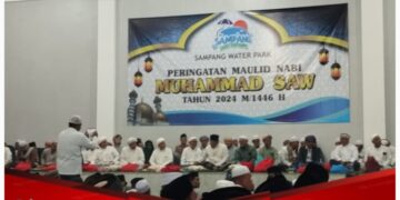 Acara Maulid Nabi S.A.W Sekaligus Santunan Anak Yatim di Sampang Water Park, Dihadiri Mantan Bupati Sampang