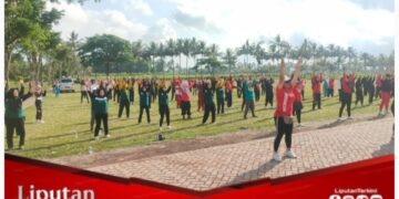 Senam Bersama Forpimka Sempu : “Meningkatkan Kebugaran dan Kerjasama Antar Instansi”