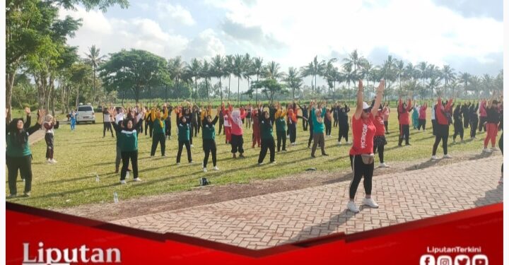 Senam Bersama Forpimka Sempu : “Meningkatkan Kebugaran dan Kerjasama Antar Instansi”