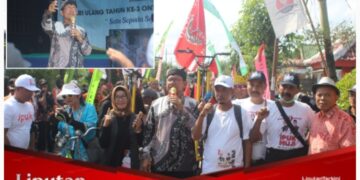 Relawan Ipuk-Mujiono Bersama Komunitas Sepeda Ontel Gelar Acara Sosial