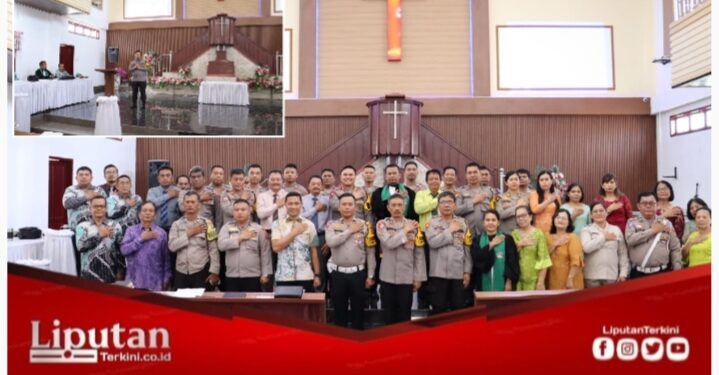 Kapolres Labuhanbatu Laksanakan Minggu Kasih di Gereja GBKP Rantauprapat
