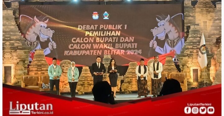 Diwarnai Silang Pendapat Antar Paslon pada Debat Publik Pertama Pilbup Blitar. Ketua KPU : Akan Ada Evaluasi