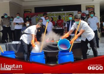 Gunakan Metode Baru, Ditresnarkoba Polda Jateng Musnahkan 31,75 Kg Sabu Dalam Waktu Setengah Jam