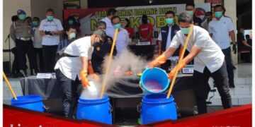 Gunakan Metode Baru, Ditresnarkoba Polda Jateng Musnahkan 31,75 Kg Sabu Dalam Waktu Setengah Jam