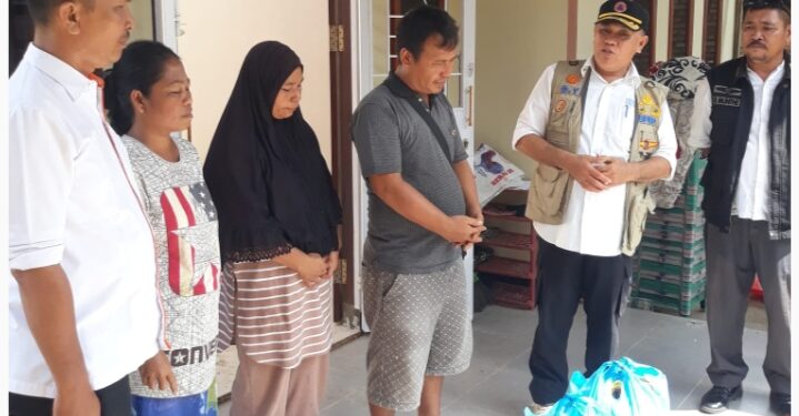 Gerak Cepat BPBD Labuhanbatu Salurkan Bantuan Sembako Kepada Korban Bencana Angin Puting Beliung