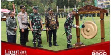 Dandim 0707/Wonosobo Tutup Program TMMD Sengkuyung Tahap IV di Desa Jojogan