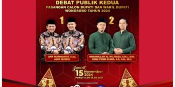 Debat Publik Kedua Pasangan Calon (Paslon) Bupati dan Wakil Bupati Wonosobo Tahun 2024 Akan Kembali Digelar