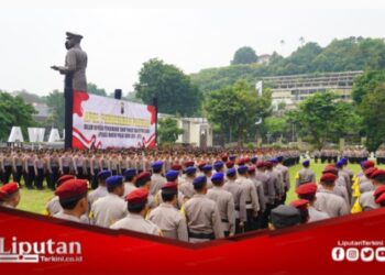 Polda Jateng Gelar Apel Serpas PAM TPS; Kerahkan 1.112 Personel Turun ke 10 Polres