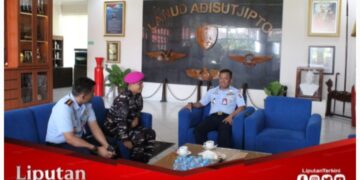 Danlanal Yogyakarta Tingkatkan Sinergitas TNI melalui Courtesy Call ke Danlanud Adisucipto