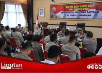 Itwasum Polri Lakukan Pengawasan Ops Lilin Candi 2024 di Polresta Magelang