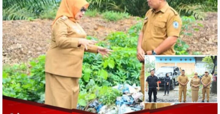 Plt. Bupati Labuhanbatu di Dampingi Sekjen DLH Tinjau 3 Titik Lokasi Timbunan Sampah