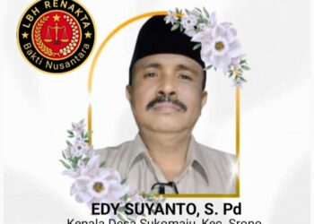 Keluarga Besar LBH RENAKTA Turut Berduka Cita atas Meninggalnya Kepala Desa Sukomaju, Kec. Srono