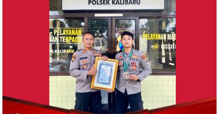Kapolsek Kalibaru Bangga, Anggotanya Raih Juara 3 Kejuaraan Nasional Pencak Silat
