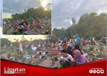 Tradisi Ziarah Kubur Jelang Ramadhan, TPU Desa Bagorejo di Padati Ratusan Pengunjung