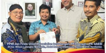 PPWI dan Firsts Union Association Tandatangani PKS dengan LPK GAESI