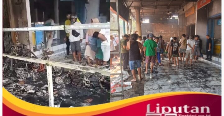 Ngeri..! Warung Ayam Geprek di Banyuwangi Ludes Terbakar, Empat Karyawan Terjebak di Dalam Ruangan