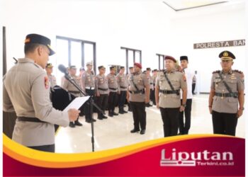 Kapolresta Banyuwangi Pimpin Sertijab Kasat Reskrim, Acara  Berlangsung Khidmat dan Lancar