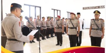 Kapolresta Banyuwangi Pimpin Sertijab Kasat Reskrim, Acara  Berlangsung Khidmat dan Lancar