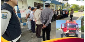Dukung Kamseltibcar Lantas Nasional, Polres Sampang Mulai Tertibkan Truk ODOL