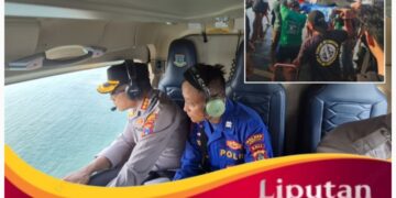 Pencarian Korban Insiden KMP Tunu Pratama Jaya, Polda Jatim Gunakan Kapal Patroli Polairud dan Helikopter