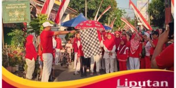 Jalan Sehat, Warnai Kemeriahan  Peringatan HUT RI Ke – 80 Kelurahan Kepatihan Banyuwangi