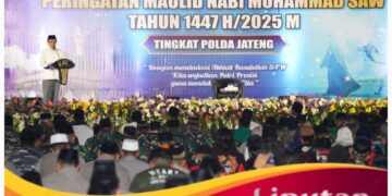 Momen Khidmat Peringatan Maulid Nabi di Polda Jateng, Ajak Masyarakat Teladani Akhlak Rasulullah