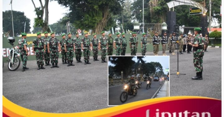 Kodim Wonosobo Gelar Apel Kesiapsiagaan dan Patroli Cipta Kondisi Kamtibmas