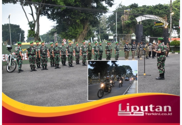 Kodim Wonosobo Gelar Apel Kesiapsiagaan dan Patroli Cipta Kondisi Kamtibmas